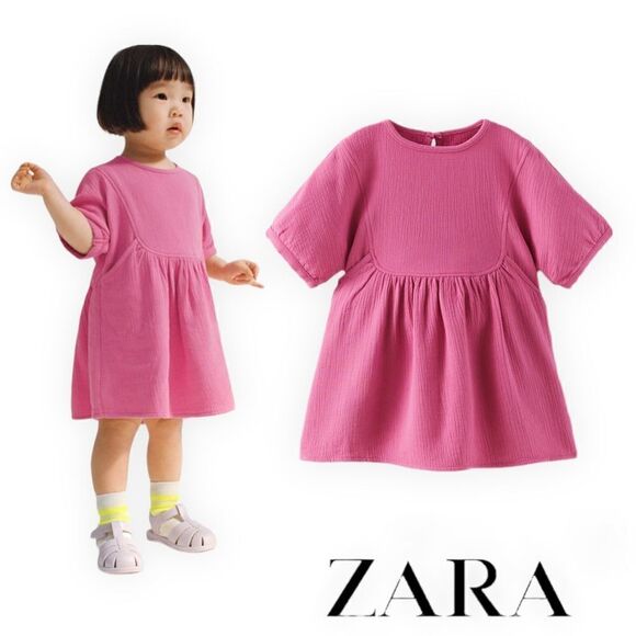 Zara Other - ZARA Kids | Fuchsia | DRESS WITH RUCHING